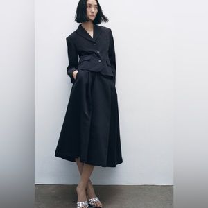 2040304 Navy Blue Wool Blend Blazer